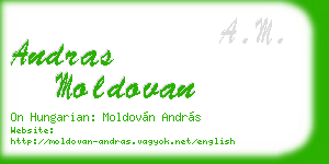 andras moldovan business card