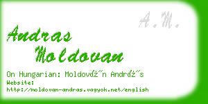 andras moldovan business card